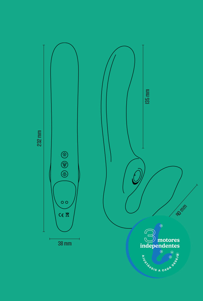 Pré-venda DUO 3 Dildo Duplo Vibratório
